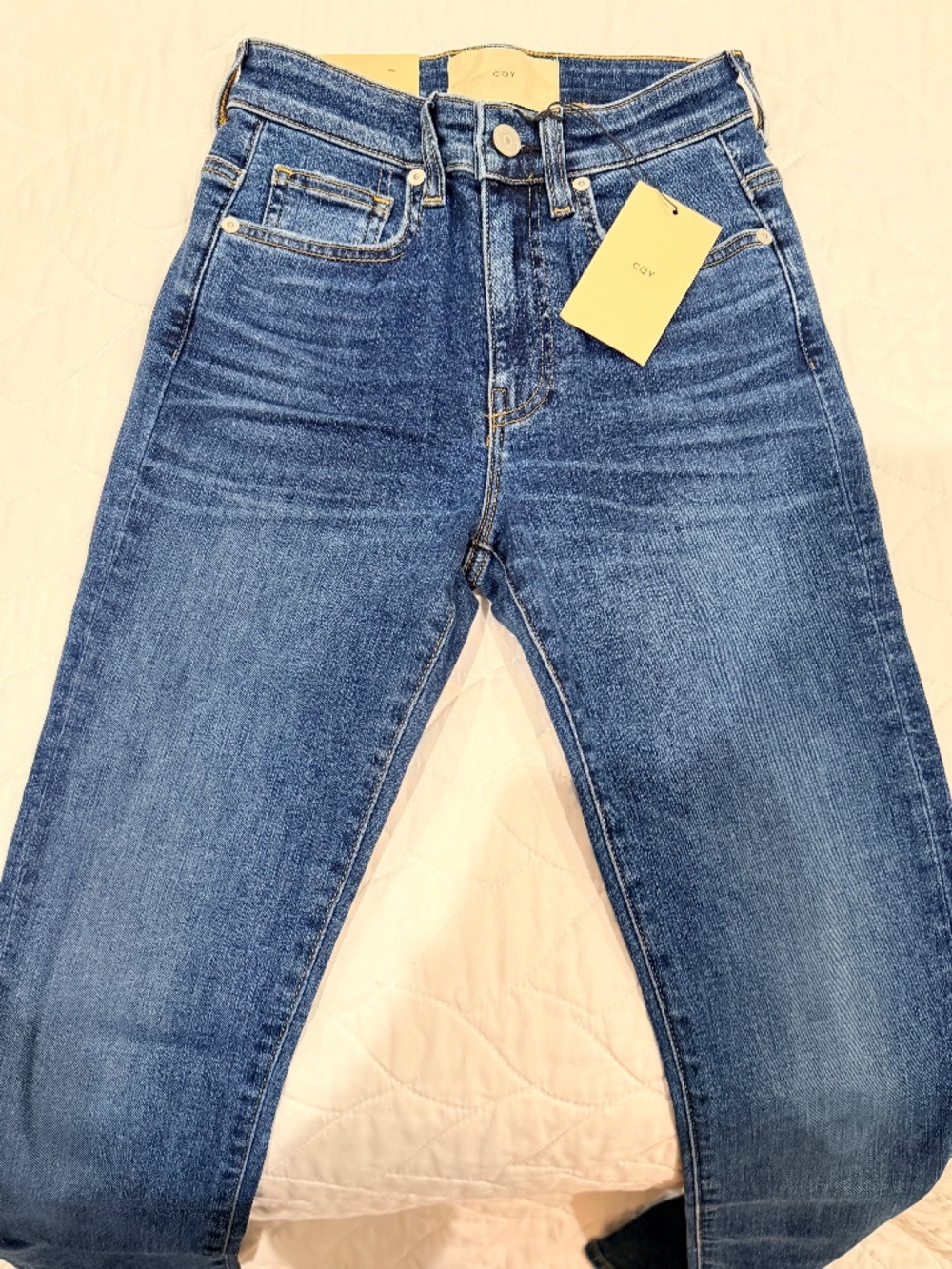 CQY Japanese Denim Palme High Rise Skinny Blue Jeans - Waist24 - BNWT RRP: $260